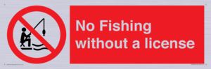 No Fishing without a license